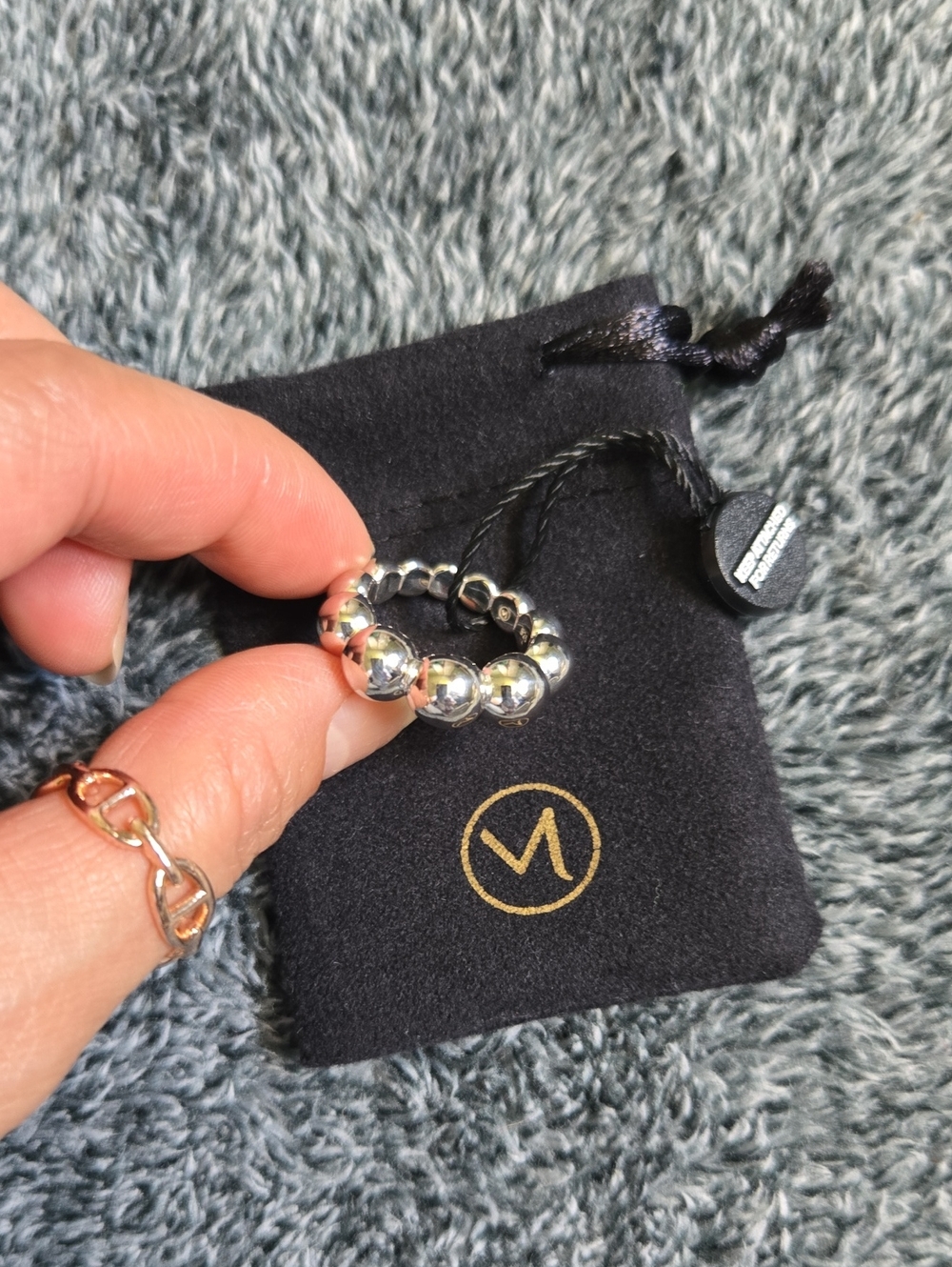 Mejuri 925 Silver Bubble Ring